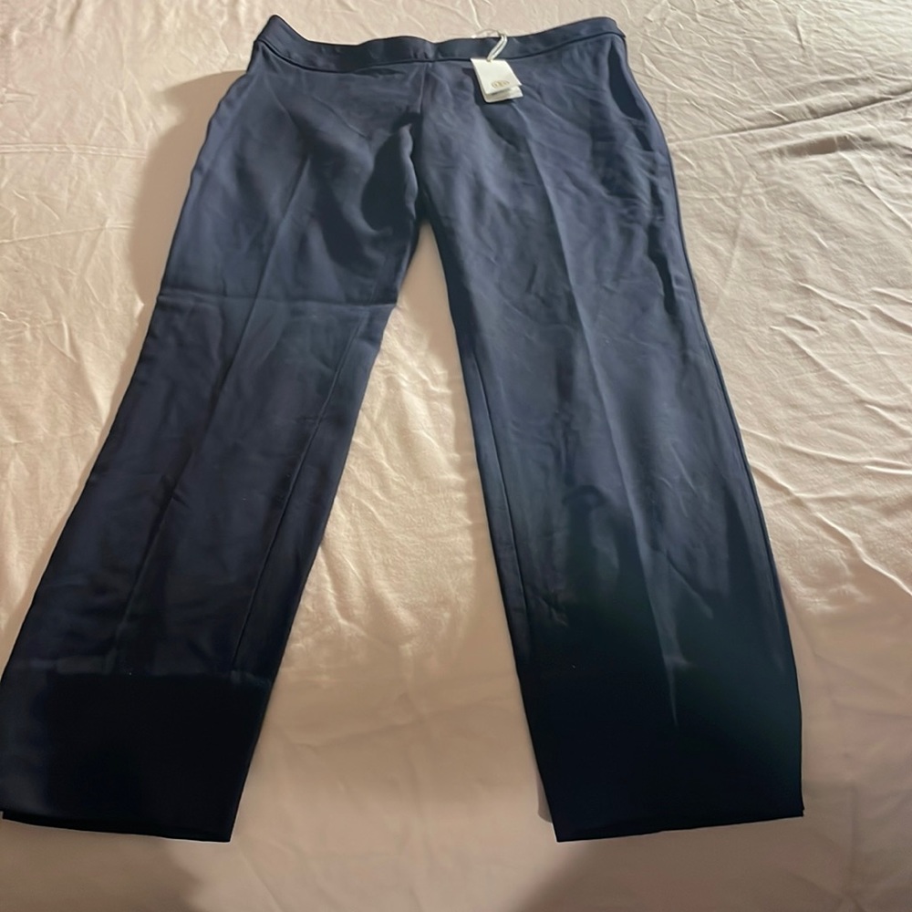 Navy cotton dress pants